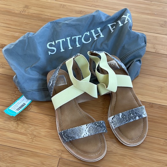 DV by Dolce Vita | Flippa Elastic Wedge Sandals Sz 8 - Picture 2 of 7